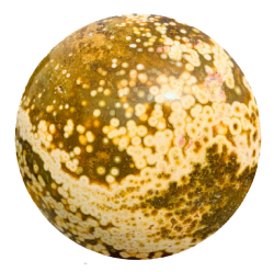 an ocean jasper sphere