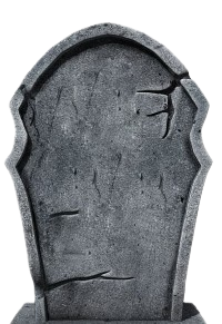 a tombstone